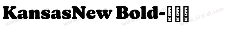 KansasNew Bold字体转换